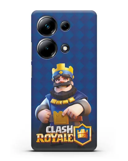 Чехол с принтом Клэш Рояль (Clash Royale) - Король силиконовый для Xiaomi Poco M6 Pro
