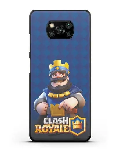 Чехол с принтом Клэш Рояль (Clash Royale) - Король силиконовый для Xiaomi Poco X3