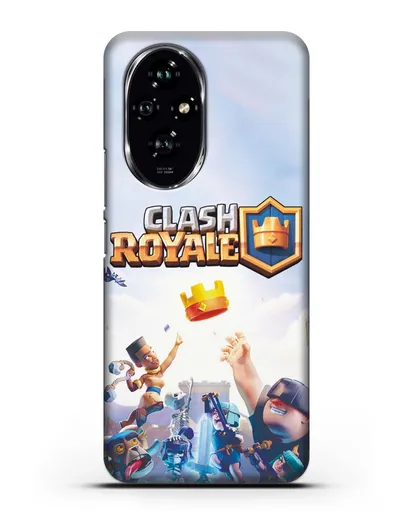Чехол с принтом Клэш Рояль (Clash Royale) - Бой за корону силиконовый для Honor 200