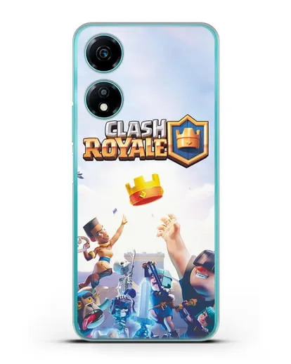 Чехол с принтом Клэш Рояль (Clash Royale) - Бой за корону силиконовый для Honor X5 Plus