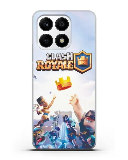 Чехол с принтом Клэш Рояль (Clash Royale) - Бой за корону силиконовый для Honor X8a