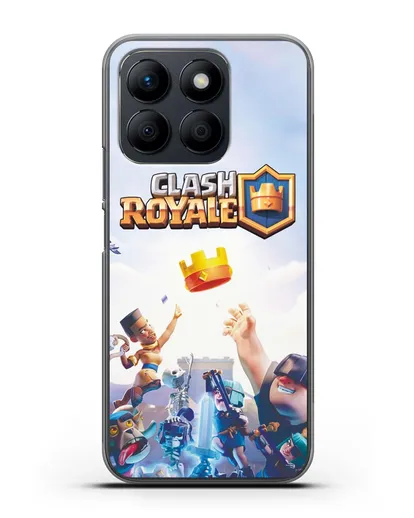 Чехол с принтом Клэш Рояль (Clash Royale) - Бой за корону силиконовый для Honor X8b