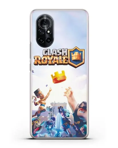 Чехол с принтом Клэш Рояль (Clash Royale) - Бой за корону силиконовый для Huawei Nova 8
