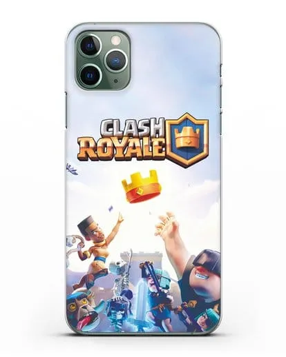 Чехол с принтом Клэш Рояль (Clash Royale) - Бой за корону силиконовый для iPhone 11 Pro Max