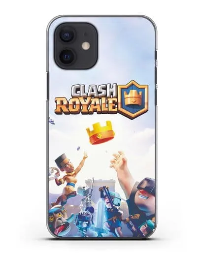 Чехол с принтом Клэш Рояль (Clash Royale) - Бой за корону силиконовый для iPhone 12