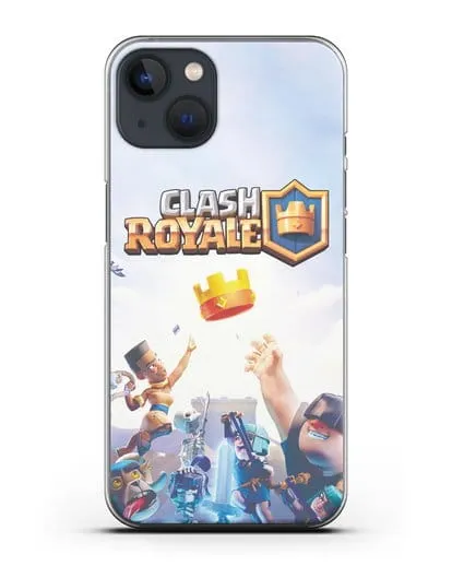 Чехол с принтом Клэш Рояль (Clash Royale) - Бой за корону силиконовый для iPhone 13