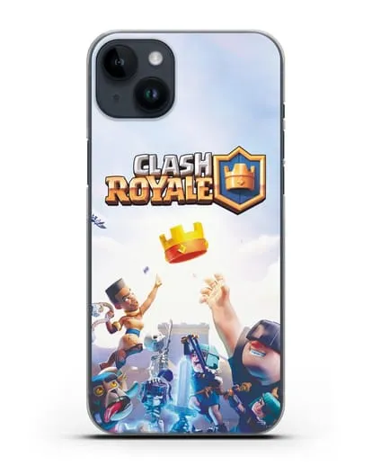 Чехол с принтом Клэш Рояль (Clash Royale) - Бой за корону силиконовый для iPhone 14 Plus