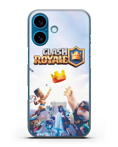 Чехол с принтом Клэш Рояль (Clash Royale) - Бой за корону силиконовый для iPhone 16