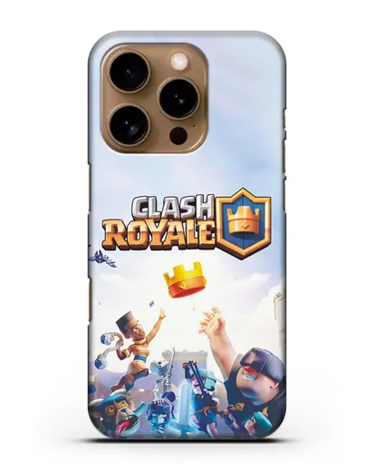Чехол с принтом Клэш Рояль (Clash Royale) - Бой за корону силиконовый для iPhone 16 Pro