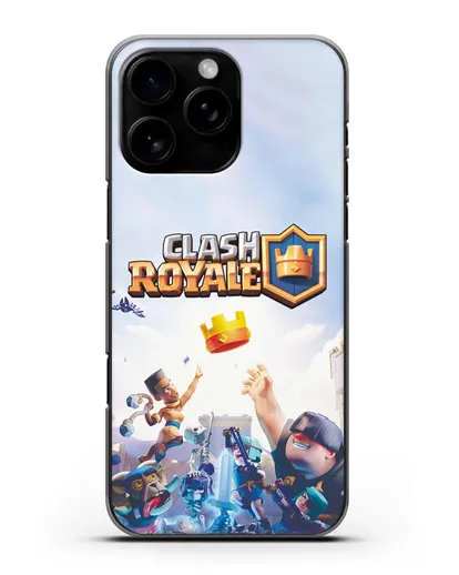 Чехол с принтом Клэш Рояль (Clash Royale) - Бой за корону силиконовый для iPhone 16 Pro Max