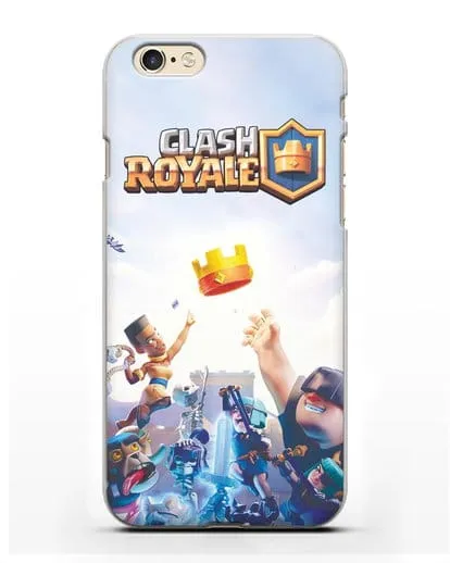 Чехол с принтом Клэш Рояль (Clash Royale) - Бой за корону силиконовый для iPhone 6