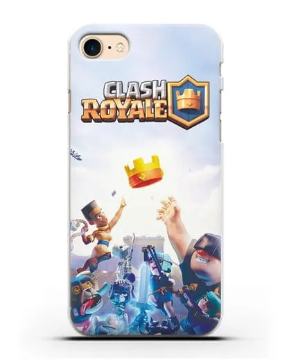 Чехол с принтом Клэш Рояль (Clash Royale) - Бой за корону силиконовый для iPhone 8