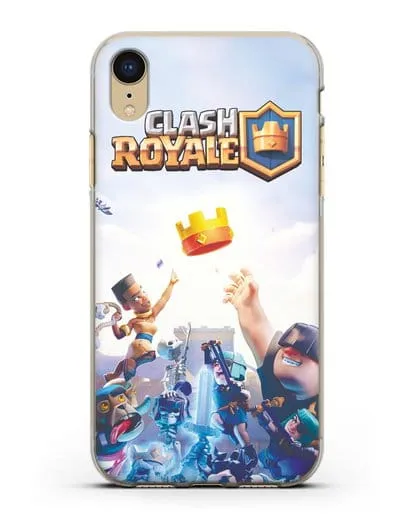 Чехол с принтом Клэш Рояль (Clash Royale) - Бой за корону силиконовый для iPhone XR
