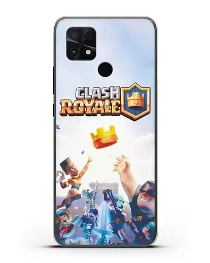 Чехол с принтом Клэш Рояль (Clash Royale) - Бой за корону силиконовый для Xiaomi Poco C40