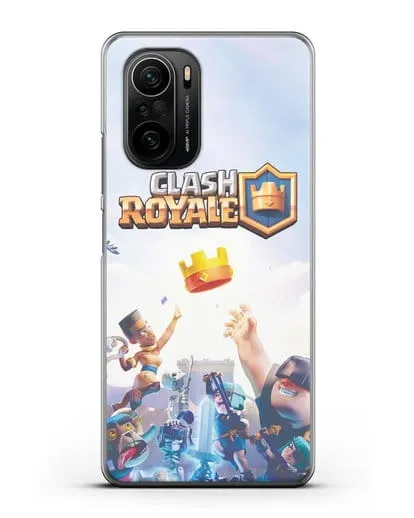Чехол с принтом Клэш Рояль (Clash Royale) - Бой за корону силиконовый для Xiaomi Poco F3