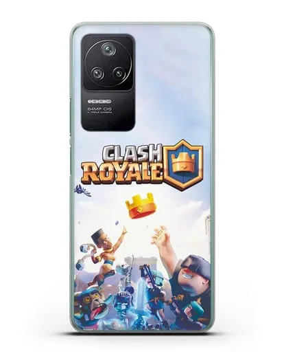 Чехол с принтом Клэш Рояль (Clash Royale) - Бой за корону силиконовый для Xiaomi Poco F4