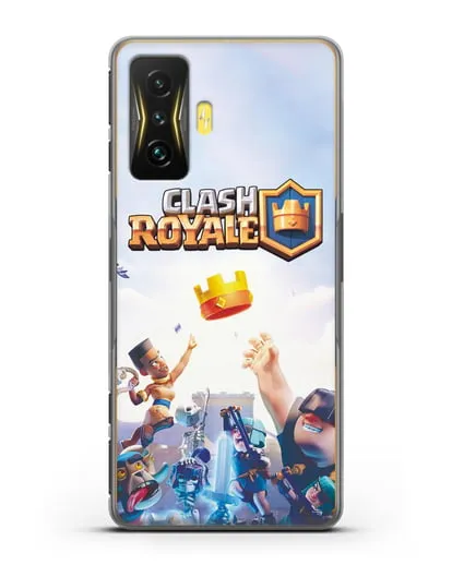 Чехол с принтом Клэш Рояль (Clash Royale) - Бой за корону силиконовый для Xiaomi Poco F4 GT