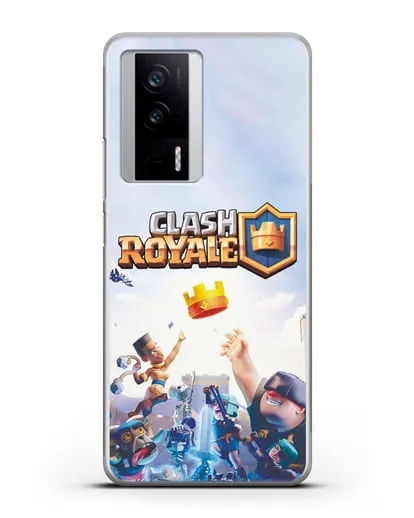 Чехол с принтом Клэш Рояль (Clash Royale) - Бой за корону силиконовый для Xiaomi Poco F5 Pro