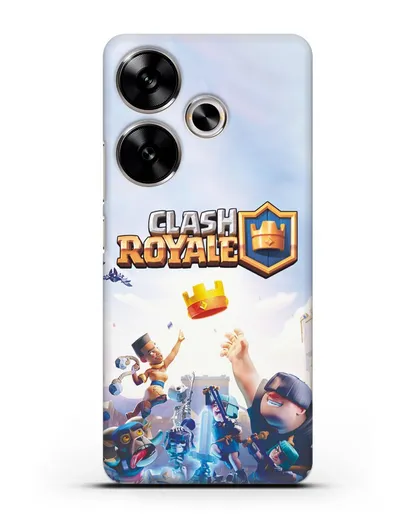 Чехол с принтом Клэш Рояль (Clash Royale) - Бой за корону силиконовый для Xiaomi Poco F6