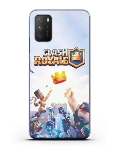 Чехол с принтом Клэш Рояль (Clash Royale) - Бой за корону силиконовый для Xiaomi Poco M3