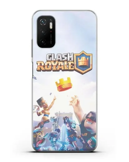 Чехол с принтом Клэш Рояль (Clash Royale) - Бой за корону силиконовый для Xiaomi Poco M3 Pro