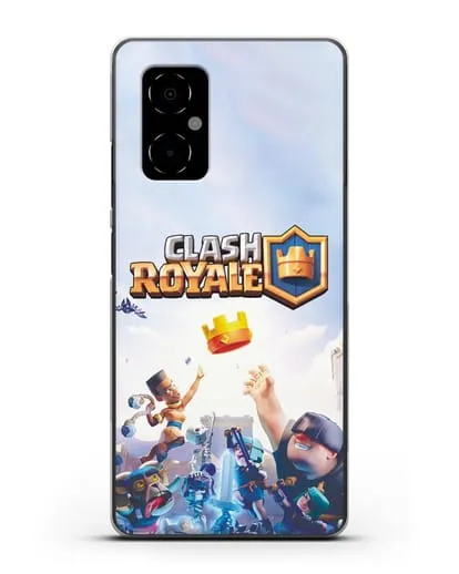 Чехол с принтом Клэш Рояль (Clash Royale) - Бой за корону силиконовый для Xiaomi Poco M4 5G