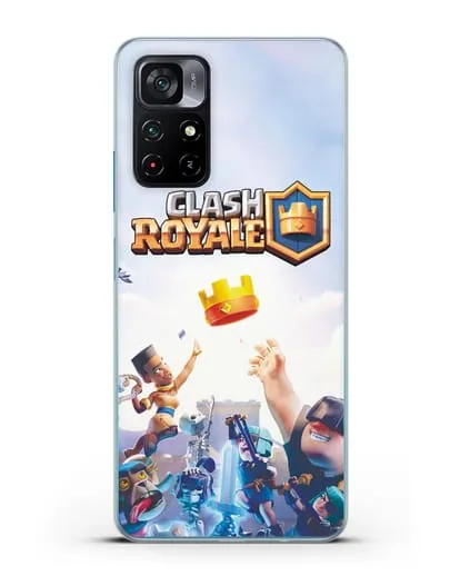 Чехол с принтом Клэш Рояль (Clash Royale) - Бой за корону силиконовый для Xiaomi Poco M4 Pro 5G
