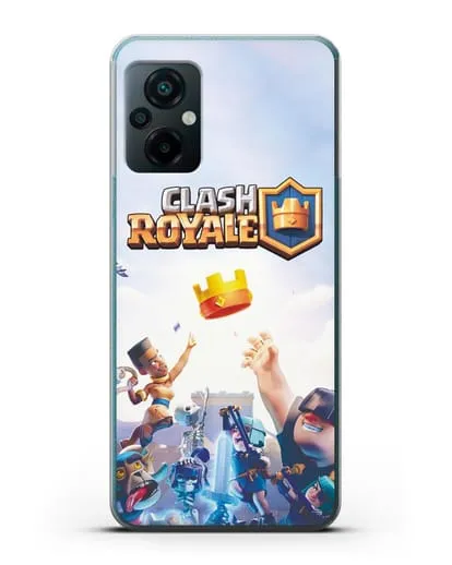 Чехол с принтом Клэш Рояль (Clash Royale) - Бой за корону силиконовый для Xiaomi Poco M5