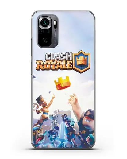Чехол с принтом Клэш Рояль (Clash Royale) - Бой за корону силиконовый для Xiaomi Poco M5s