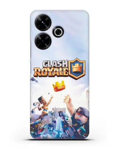 Чехол с принтом Клэш Рояль (Clash Royale) - Бой за корону силиконовый для Xiaomi Poco M6