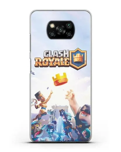 Чехол с принтом Клэш Рояль (Clash Royale) - Бой за корону силиконовый для Xiaomi Poco X3