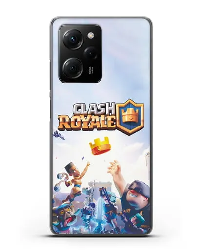 Чехол с принтом Клэш Рояль (Clash Royale) - Бой за корону силиконовый для Xiaomi Poco X5 Pro