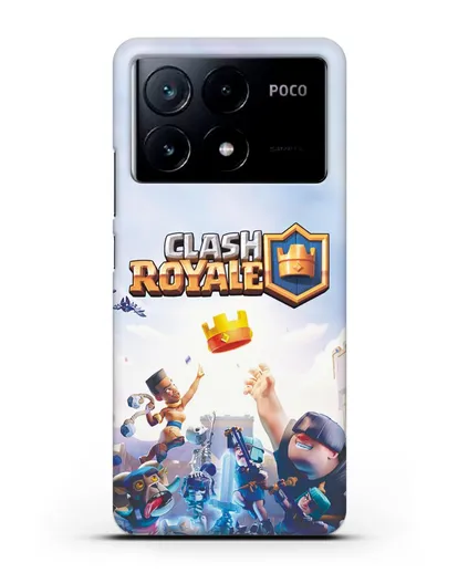 Чехол с принтом Клэш Рояль (Clash Royale) - Бой за корону силиконовый для Xiaomi Poco X6 Pro
