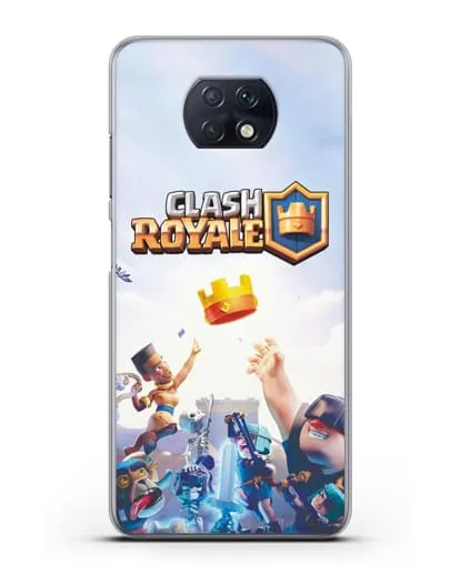 Чехол с принтом Клэш Рояль (Clash Royale) - Бой за корону силиконовый для Xiaomi Redmi Note 9T