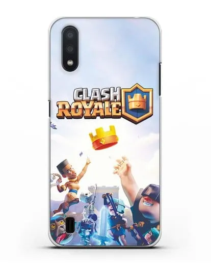 Чехол с принтом Клэш Рояль (Clash Royale) - Бой за корону силиконовый для Samsung Galaxy A01 [SM-A015F]