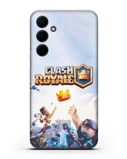 Чехол с принтом Клэш Рояль (Clash Royale) - Бой за корону силиконовый для Samsung Galaxy A55 [SM-A556]