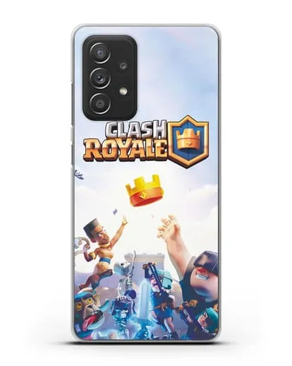 Чехол с принтом Клэш Рояль (Clash Royale) - Бой за корону силиконовый для Samsung Galaxy A53