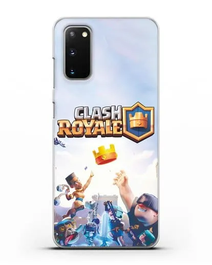 Чехол с принтом Клэш Рояль (Clash Royale) - Бой за корону силиконовый для Samsung Galaxy S20 [SM-G980F]