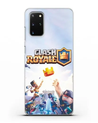 Чехол с принтом Клэш Рояль (Clash Royale) - Бой за корону силиконовый для Samsung Galaxy S20 Plus [SM-G985F]