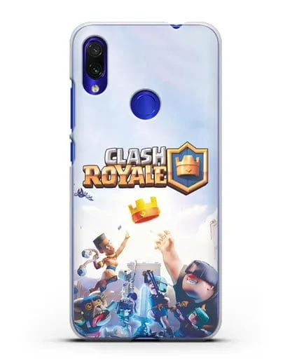 Чехол с принтом Клэш Рояль (Clash Royale) - Бой за корону силиконовый для Xiaomi Redmi Note 7