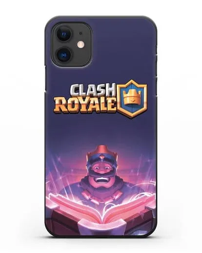 Чехол Клэш Рояль (Clash Royale) - Король с книгой силиконовый для iPhone 11