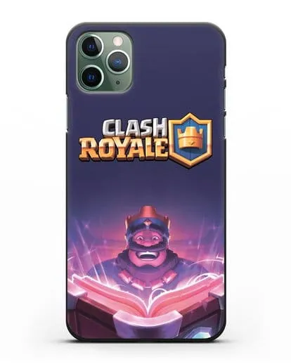 Чехол Клэш Рояль (Clash Royale) - Король с книгой силиконовый для iPhone 11 Pro Max