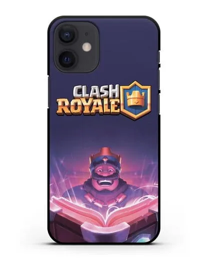 Чехол Клэш Рояль (Clash Royale) - Король с книгой силиконовый для iPhone 12 mini