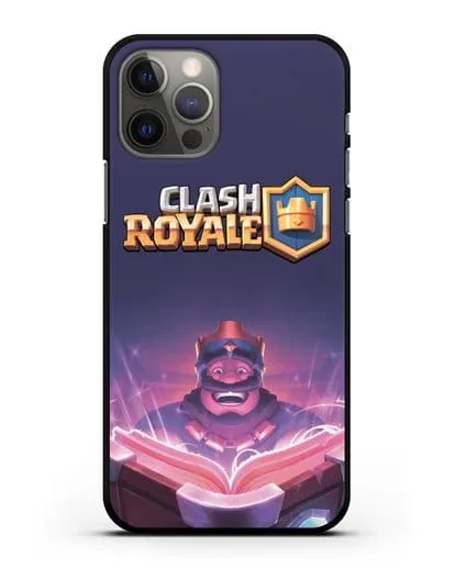Чехол Клэш Рояль (Clash Royale) - Король с книгой силиконовый для iPhone 12 Pro