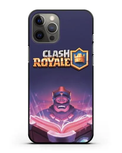 Чехол Клэш Рояль (Clash Royale) - Король с книгой силиконовый для iPhone 12 Pro Max