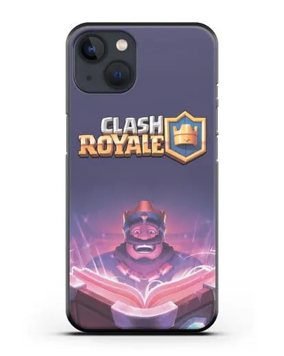 Чехол Клэш Рояль (Clash Royale) - Король с книгой силиконовый для iPhone 13
