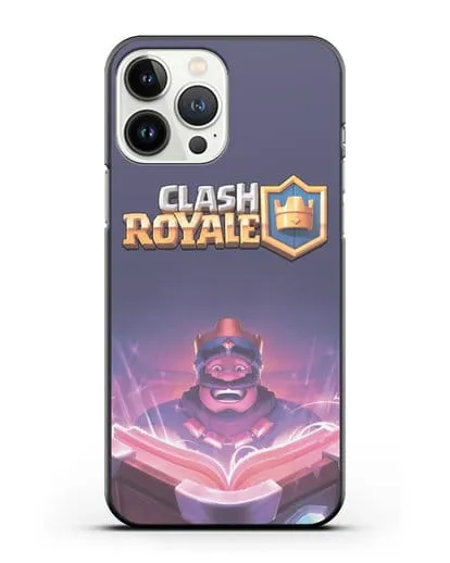 Чехол Клэш Рояль (Clash Royale) - Король с книгой силиконовый для iPhone 13 Pro Max