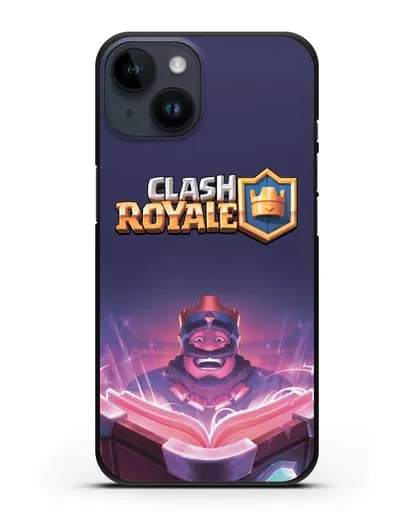 Чехол Клэш Рояль (Clash Royale) - Король с книгой силиконовый для iPhone 14