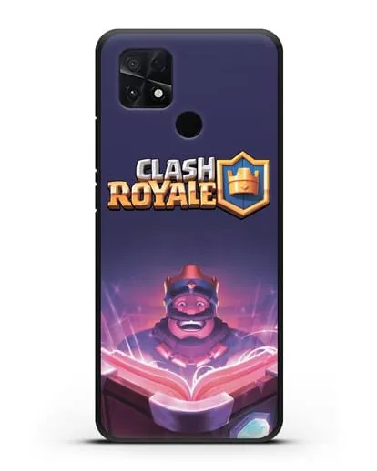 Чехол Клэш Рояль (Clash Royale) - Король с книгой силиконовый для Xiaomi Poco C40