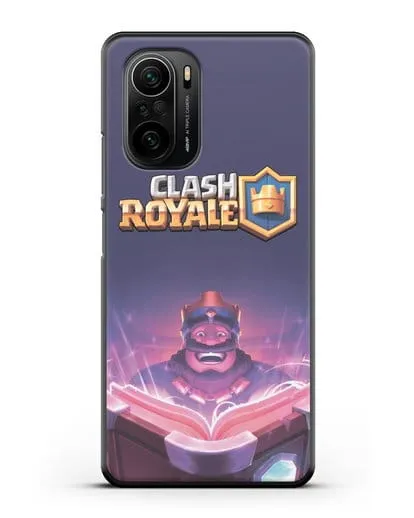 Чехол Клэш Рояль (Clash Royale) - Король с книгой силиконовый для Xiaomi Poco F3
